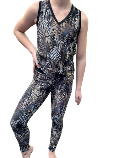 Scopri i leggings per bambini Elara con fantasia unica, disponibili esclusivamente sul webshop MNWear.