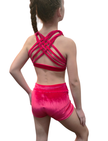 Milla Kids Pole Dance Set – Soft Raspberry Velvet