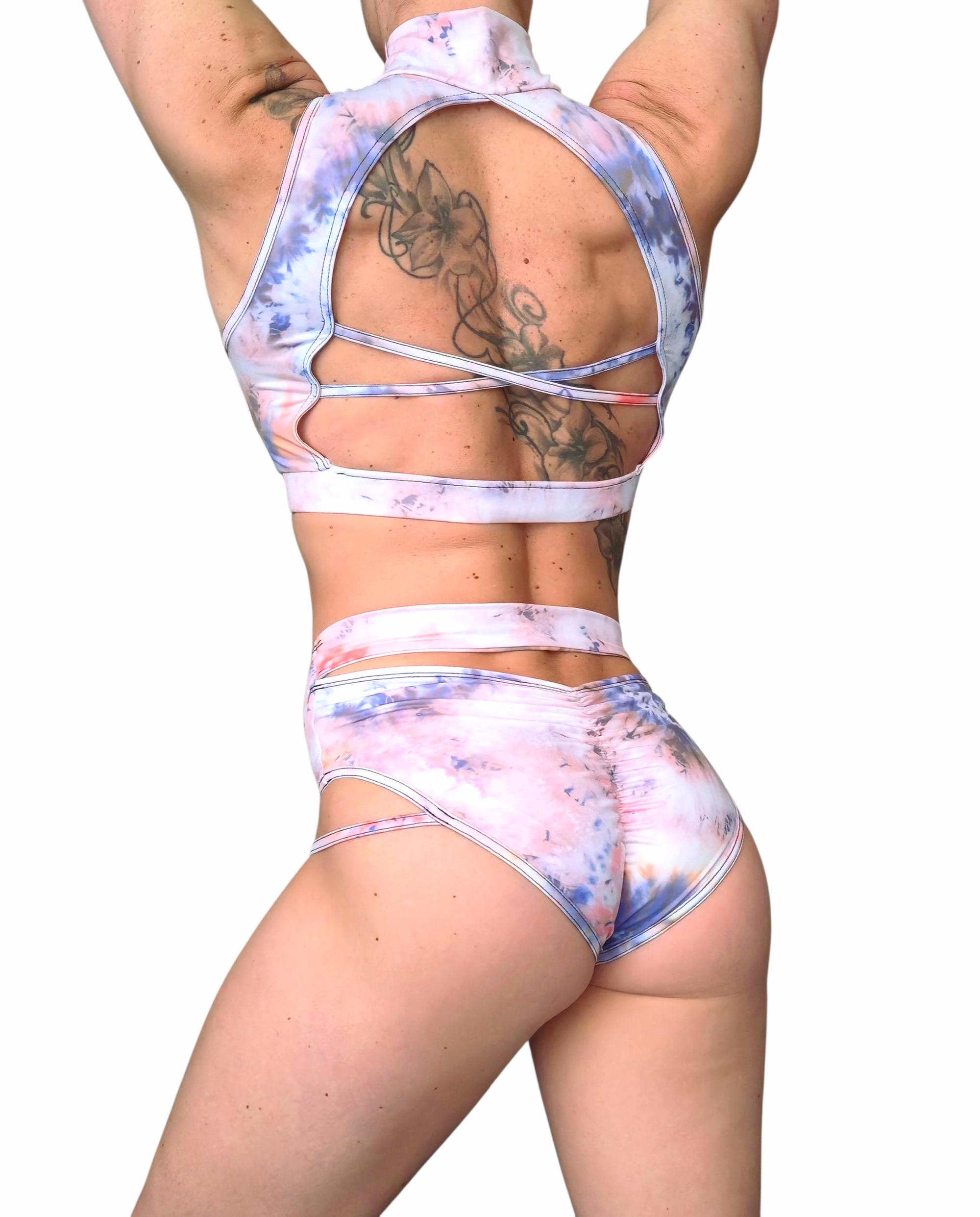 Livia – Premium Dandelion Print Women’s Pole Wear Set