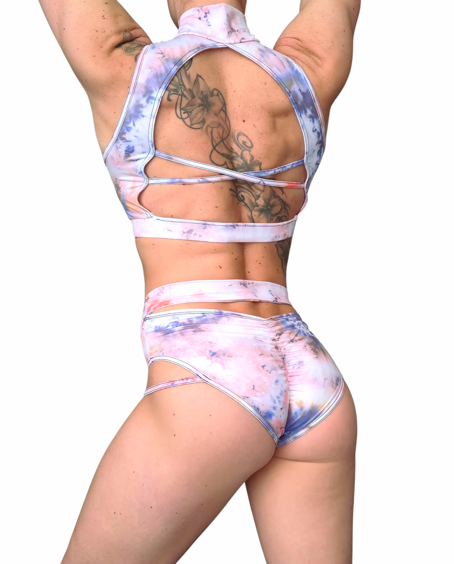 Livia – Premium Dandelion Print Women’s Pole Wear Set