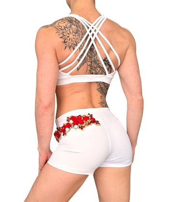 Costume da Gara di Pole Dance con Fiori