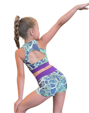 Kleo set- includes a soft, comfortable top decorated with mesh panels
